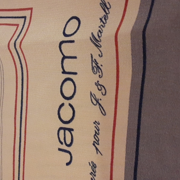 Vtg Jacomo Silk Scarf Italy 33"×33"L - Picture 15 of 16